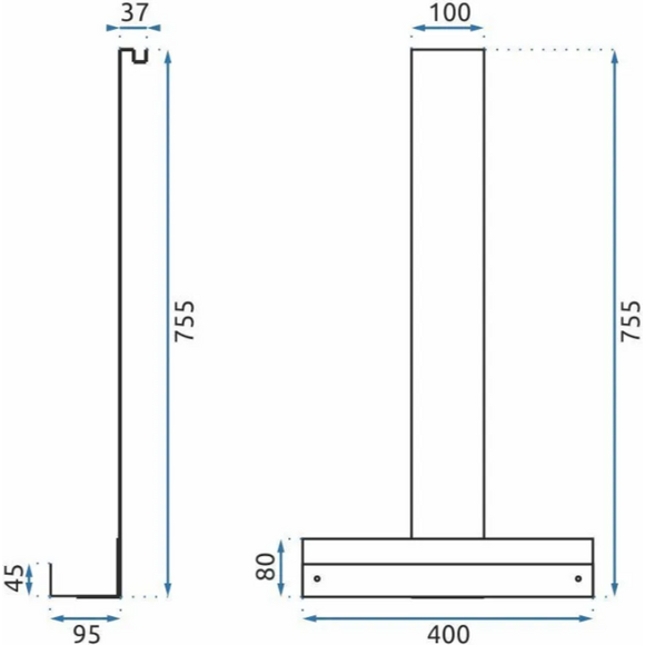 Полка в ванную Rea Tori Brushed Nikiel REA-85002 (40x9.5 см, брашированный никель, настенная), Цвет производителя: брашированный никель, фото 4
