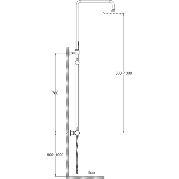 Душевая система Kohlman Axel Chrome QW276A, Цвет производителя: хром, фото 2