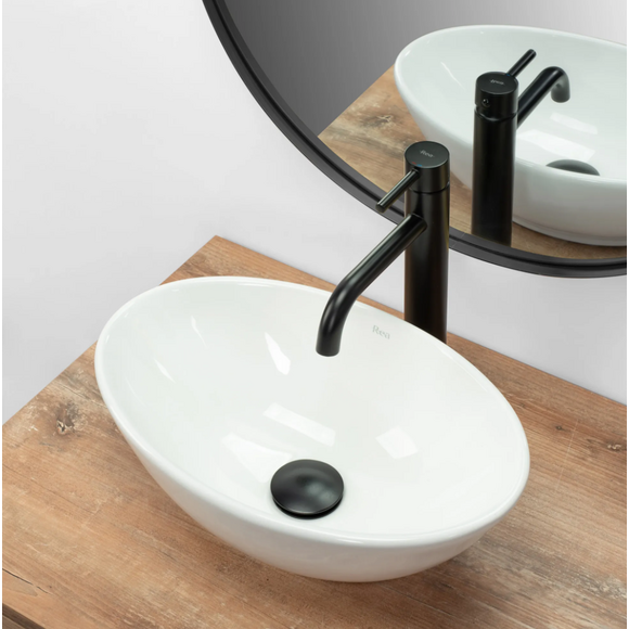 Раковина Rea Pamela Mini REA-U5804 (40x27 см, чаша), Доступні розміри: 40 x 27, Колір виробника: білий глянець, фото , изображение 5