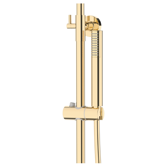 Душевая система Corsan Lugo Gold CMN01MGLW (золотая, с изливом), фото 7