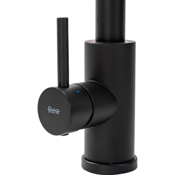 Змішувач для кухні Rea Troy Black REA-B6300 (чорний матовий, з висувною лійкою), Колір виробника: чорний матовий, фото , изображение 4