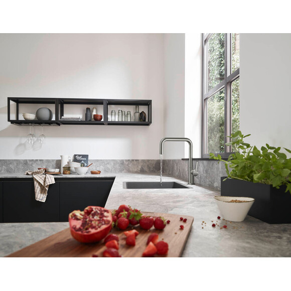 Мойка для кухни Hansgrohe S51 S510-U450 Under-mount Stone Grey 43431290 (50x45 см, серый камень), Доступные размеры: 50 x 45, Цвет производителя: серый камень, фото 4