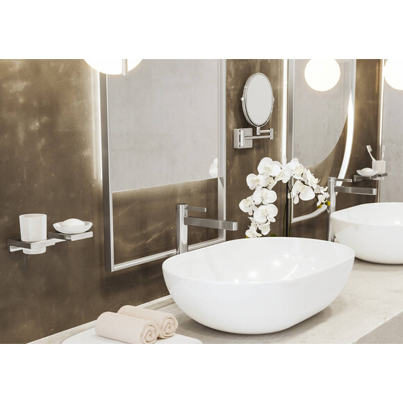 Косметическое зеркало Hansgrohe AddStoris Chrome 41791000 (подвесное), Цвет производителя: хром, фото 2