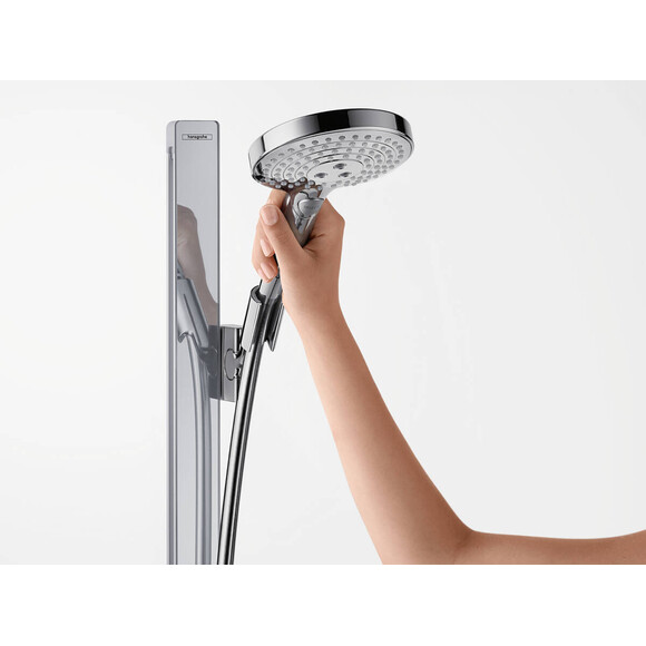 Душевой гарнитур Hansgrohe Raindance Select EcoSmart Chrome 27649000 (с полкой), фото 5