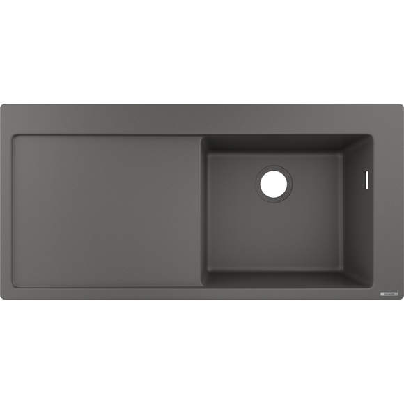 Мойка для кухни Hansgrohe S51 S514-F450 Built-in sink Stone Grey 43314290 (105x51 см, серый камень), фото 