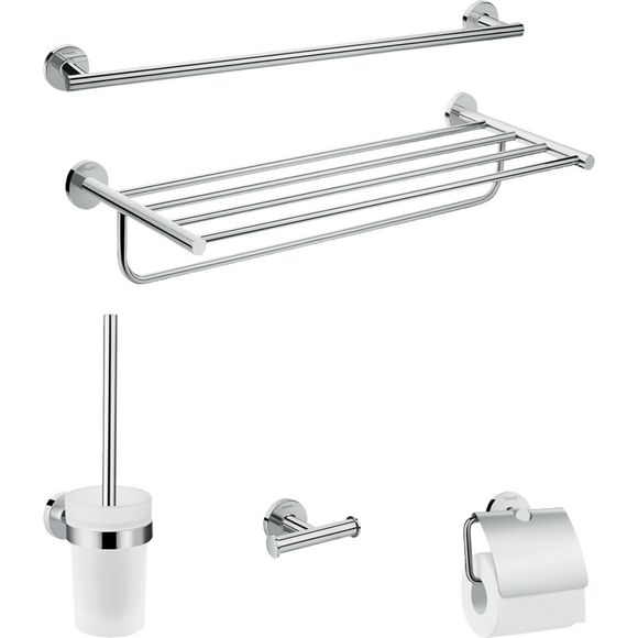 Набір аксесуарів 5 в 1 Hansgrohe Logis Universal Chrome 41728000 (41725000+41723000+41722000+41720000+41716000), фото 