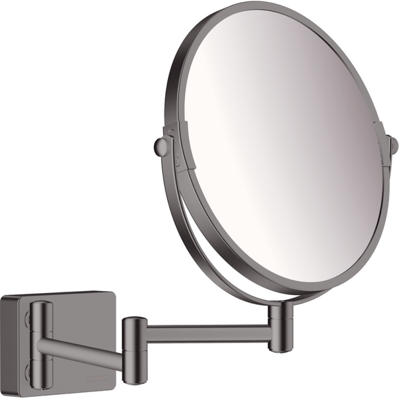 Косметическое зеркало Hansgrohe AddStoris Brushed Black Chrome 41791340 (брашированный черный хром, подвесное), Цвет производителя: брашированный черный хром, фото 