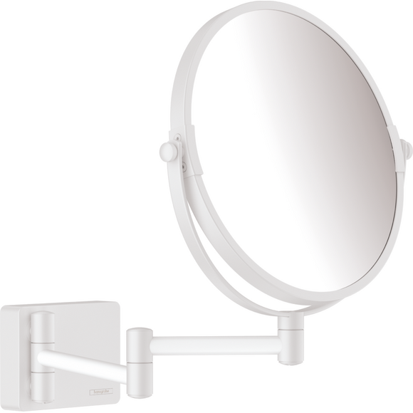 Косметическое зеркало Hansgrohe AddStoris Matt White 41791700 (белое матовое, подвесное), Цвет производителя: белый матовый, фото 