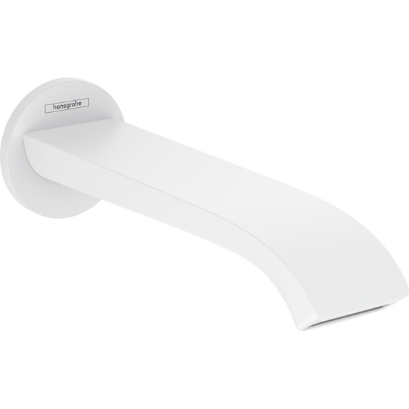 Вилив для ванни Hansgrohe Vernis Matt White 75410700 (білий матовий, 21 см, прихованого монтажу, каскад), Колір виробника: білий матовий, фото 