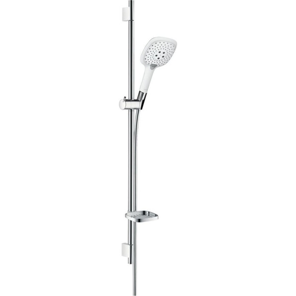Душовий гарнітур Hansgrohe Raindance Select E White/Chrome 27857400 (білий/хром, з мильницею), фото 