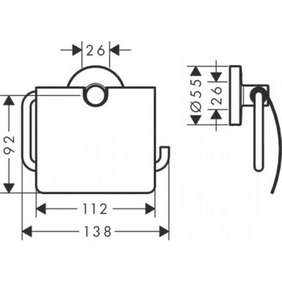Набір аксесуарів 5 в 1 Hansgrohe Logis Universal Chrome 41728000 (41725000+41723000+41722000+41720000+41716000), фото , изображение 4