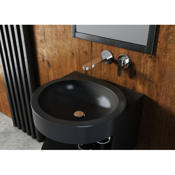 Смеситель скрытого монтажа для умывальника Kohlman Boxine Chrome QW180B (внутренняя часть в комплекте), фото 3