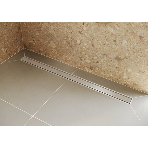 Лінійний трап Hansgrohe RainDrain Original Brushed Stainless Steel 56197800 (700 мм), Доступні розміри: 70, фото , изображение 2