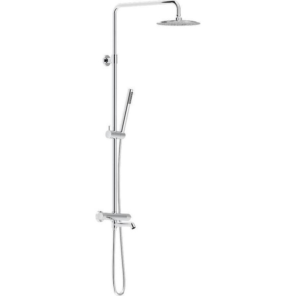 Душевая система с термостатом Damixa Scandinavian Pure 936810000 (с изливом), Цвет производителя: хром, фото 