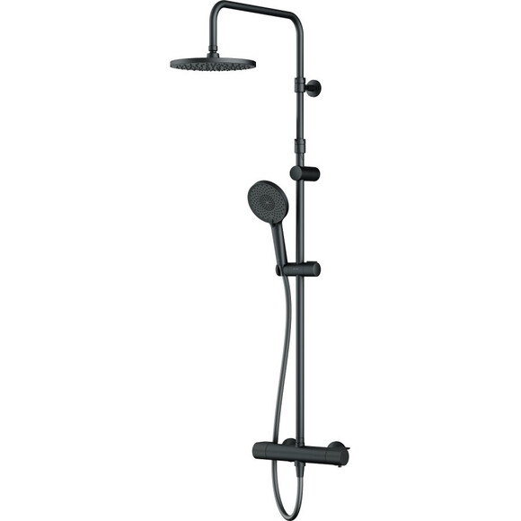 Душевая система с термостатом Am.Pm X-Joy F0785A422 (черная матовая), Цвет производителя: черный матовый, фото 