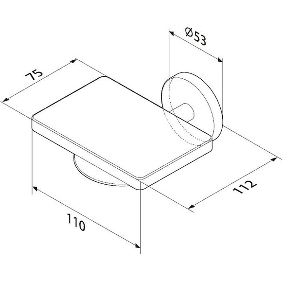 Мильниця Am.Pm X-Joy A85A34200 (настінна), Колір виробника: хром, фото , изображение 8