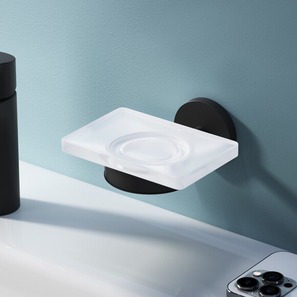 Мильниця Am.Pm X-Joy A85A34222 (чорна матова, настінна), Колір виробника: чорний матовий, фото , изображение 2