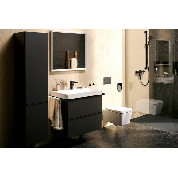 Лійка для душу Hansgrohe Pulsify Select Relaxation 105 EcoSmart Matt Black 24111670 (чорна матова, трирежимна), фото , изображение 2