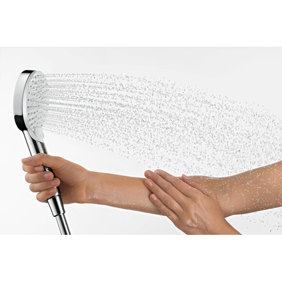 Лейка для душа Hansgrohe Crometta Vario Green EcoSmart White/Chrome 26336400 (белый/хром, двухрежимная), фото 2