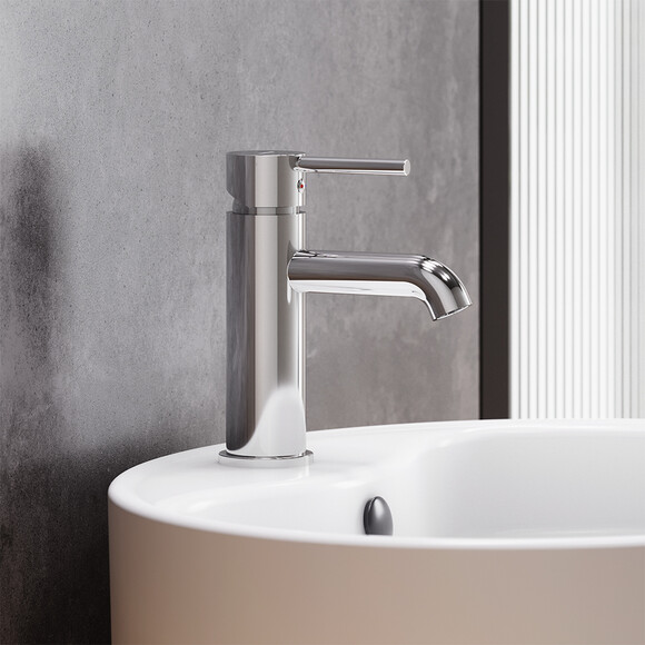 Смеситель для умывальника Damixa Scandinavian Pure 360210000, Цвет производителя: хром, фото 2