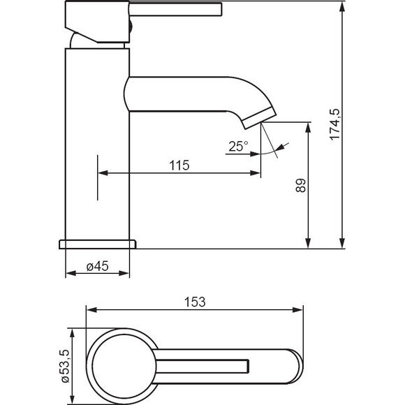 Смеситель для умывальника Damixa Scandinavian Pure 360210000, Цвет производителя: хром, фото 4