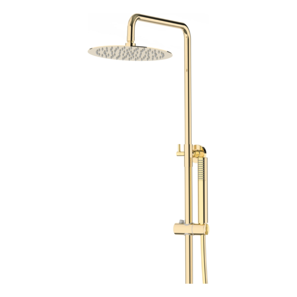 Термостатична душова система Corsan Lugo Gold CMN01TGL (золота), фото , изображение 3