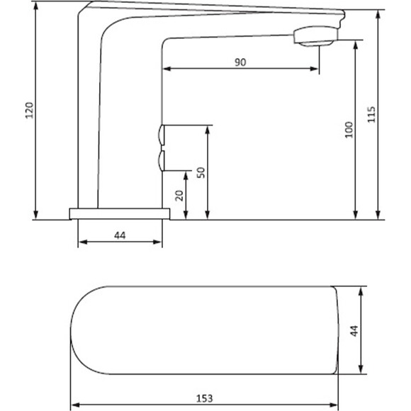 Смеситель для умывальника Damixa Jupiter 770290000 (сенсорный), Цвет производителя: хром, фото 8