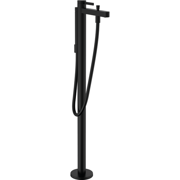 Смеситель для ванны Hansgrohe Finoris Matt Black 76445670 (черный матовый, напольный), фото 