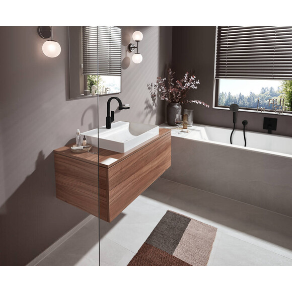 Смеситель для умывальника Hansgrohe Vivenis Matt Black 75032670 (черный матовый), фото 2