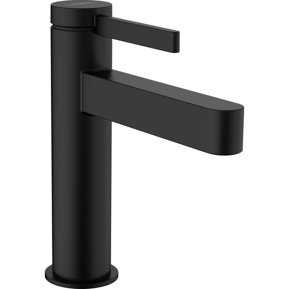 Смеситель для умывальника Hansgrohe Finoris Matt Black 76023670 (черный матовый, с донным клапаном), Цвет производителя: черный матовый, фото 