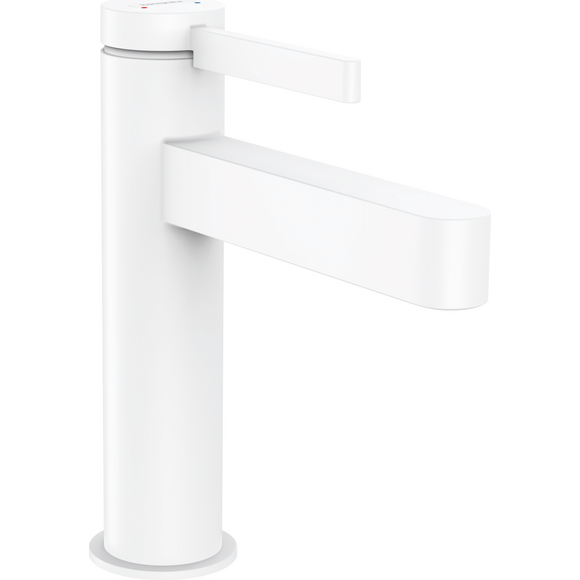 Смеситель для умывальника Hansgrohe Finoris Matt White 76020700 (белый матовый, с донным клапаном), Цвет производителя: белый матовый, фото 