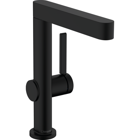 Смеситель для умывальника Hansgrohe Finoris Matt Black 76060670 (черный матовый, с донным клапаном), Цвет производителя: черный матовый, фото 