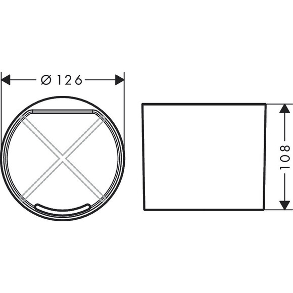 Стакан для зубных щеток Hansgrohe WallStoris Matt White 27921700 (белый матовый, на планку), фото 4