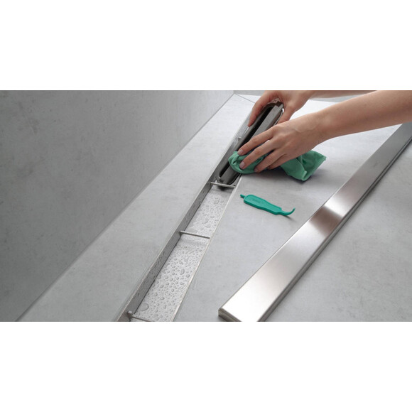 Трап для душа Hansgrohe RainDrain Compact Brushed Stainless Steel 56168800 (900 мм, брашированная нержавеющая сталь), фото 4