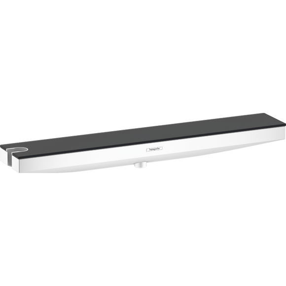 Підключення для душового шлангу Hansgrohe Rainfinity Matt White 26843700 (біле матове, з тримачем, з полицею), фото 