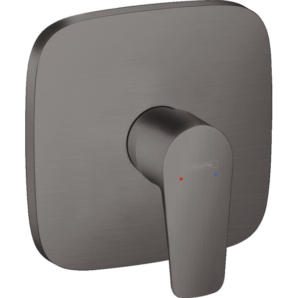 Внешняя часть смесителя скрытого монтажа для душа Hansgrohe Talis E Brushed Black Chrome 71765340 (брашированный черный хром), Цвет производителя: брашированный черный хром, фото 