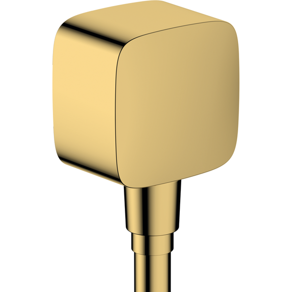 Подключение для душевого шланга Hansgrohe Fixfit Polished Gold Optic 26457990 (полированное золотое), Цвет производителя: полированное золото, фото 