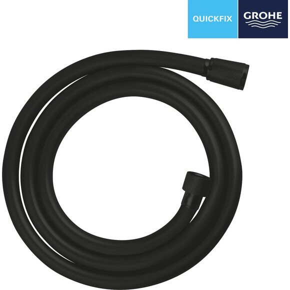 Шланг для душа Grohe QuickFix VitalioFlex Trend Black 287412432 (150 см, черный матовый), Доступные размеры: 150, Цвет производителя: черный матовый, фото 6