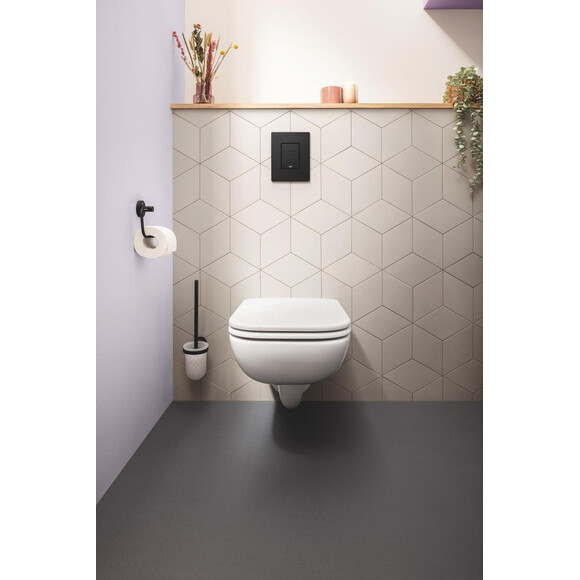 Ёршик для унитаза Grohe QuickFix Start Black 411852430 (черный матовый, настенный), Цвет производителя: черный матовый, фото 2