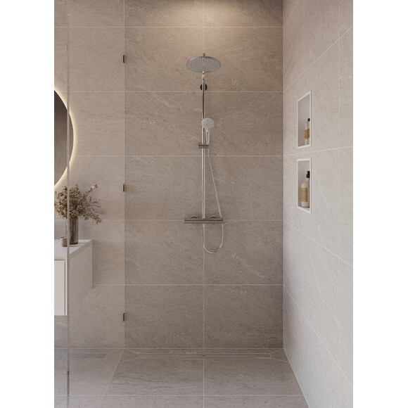 Трап для душу Hansgrohe RainDrain Allround Brushed Stainless Steel 56187800 (800 мм, брашована нержавіюча сталь), фото , изображение 4