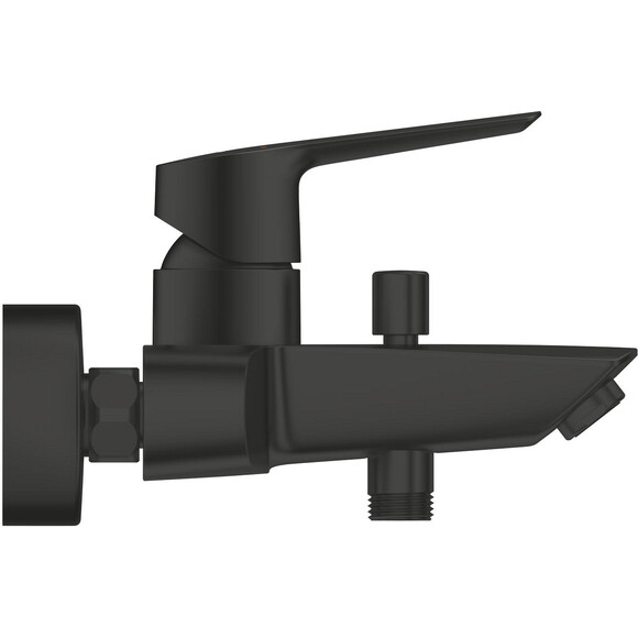 Змішувач для ванни Grohe QuickFix Start&Vitalio 100 Black UA30330701 (чорний матовий, з лійкою та шлангом), фото , изображение 6