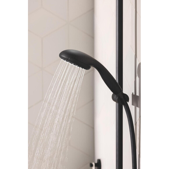 Змішувач для ванни Grohe QuickFix Start&Vitalio 100 Black UA30330702 (чорний матовий, з душовим гарнітуром), фото , изображение 3