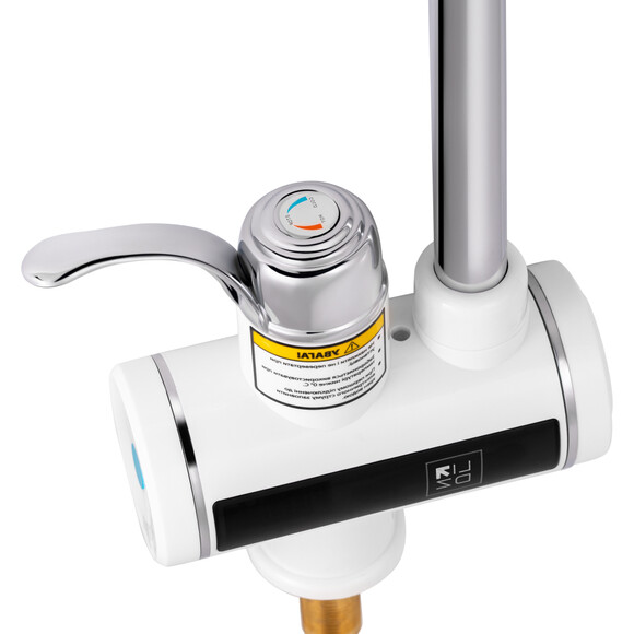 Проточный водонагреватель для кухни Lidz 95 00 058 (LDWAR058WCR24985, белый/хром, с электронагревом 3 кВт), фото 2