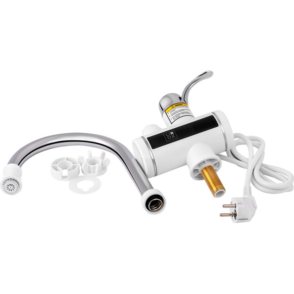 Проточный водонагреватель для кухни Lidz 95 00 058 (LDWAR058WCR24985, белый/хром, с электронагревом 3 кВт), фото 5