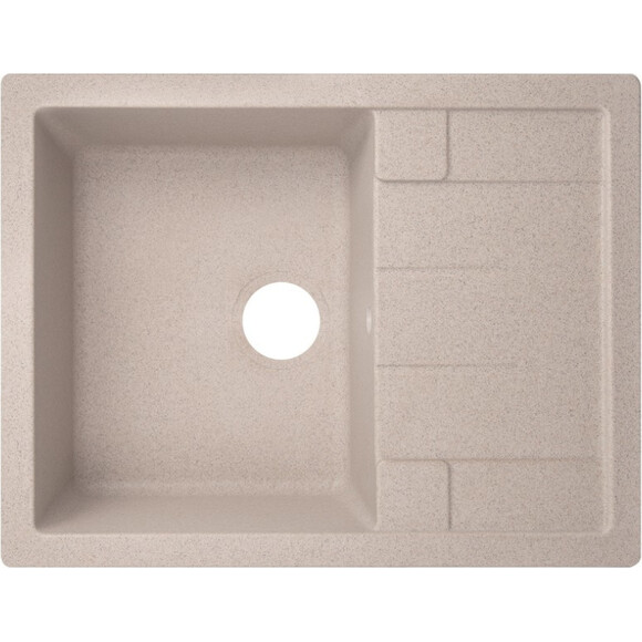 Мойка для кухни Lidz 650x500/200 MAR-07 (LIDZMAR07650500200, 65x49.5 см, песок, с сифоном), Цвет производителя: песочный, фото 