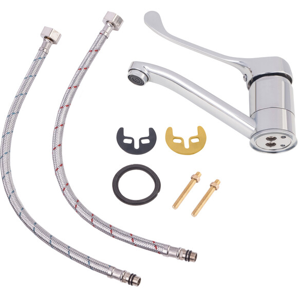 Змішувач для кухні Lidz Watt 83 002M (LDWAT002MCRM34861, медичний), фото , изображение 5