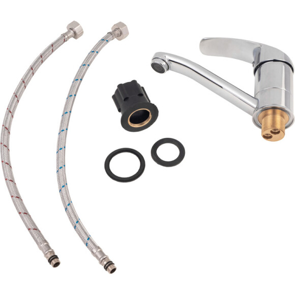 Змішувач для кухні Lidz Mars 8100301 (LDMAR003MCRM34878), фото , изображение 5