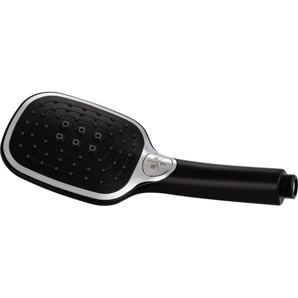 Душевая система Qtap Grand Chrome/Black BCR 1004 (QTGRABCR1004, хром/черный матовый, с изливом), Цвет производителя: хром, черный матовый, фото 5