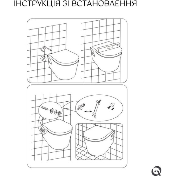 Безобідковий підвісний унітаз Qtap Robin QT13332141ERW (з сидінням), фото , изображение 7
