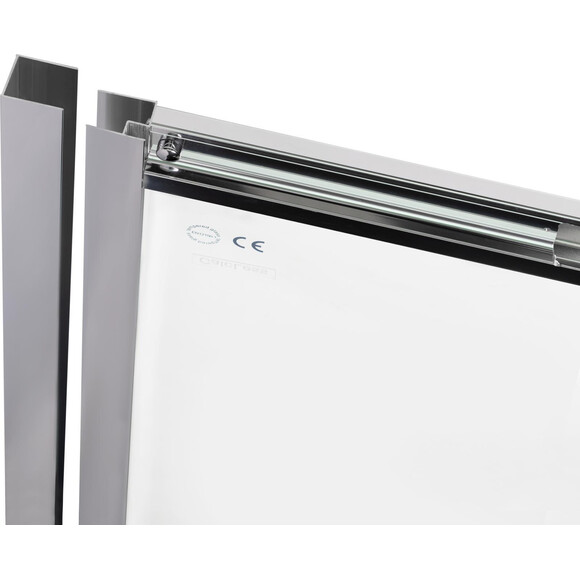 Душові двері Qtap Taurus CRM2011-12.C6 (TAUCRM201112C6, 120 см, скло прозоре, профіль хром), Доступні розміри: 120, фото , изображение 4